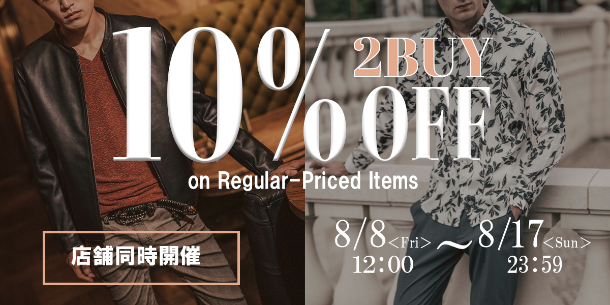 Regular-Priced Items 2BUY10%