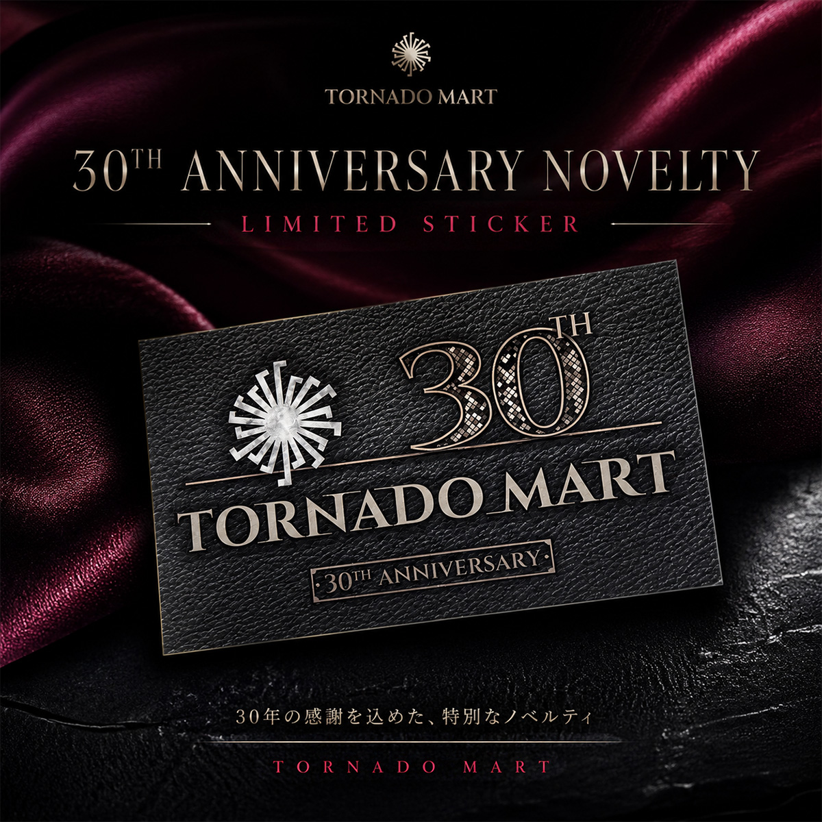 30th ANNIVERSARY LIMITED STICKER